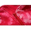 Sweat effet tie-dye avec zip asymétrique - Rouge M