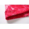 Sweat effet tie-dye avec zip asymétrique - Rouge M