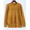 Pull en maille court devant et long derrière avec côtes - Curcumae ONE SIZE