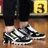 Chaussures de sport en couleurs épissées à kacets - Noir 43
