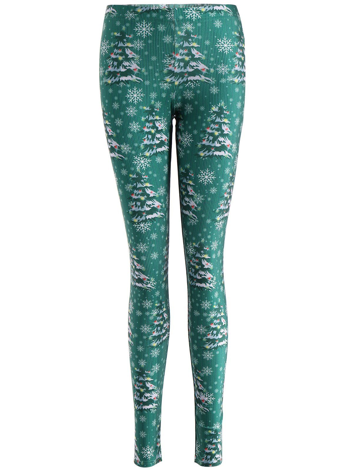 

Christmas Tree Skinny Leggings, Green