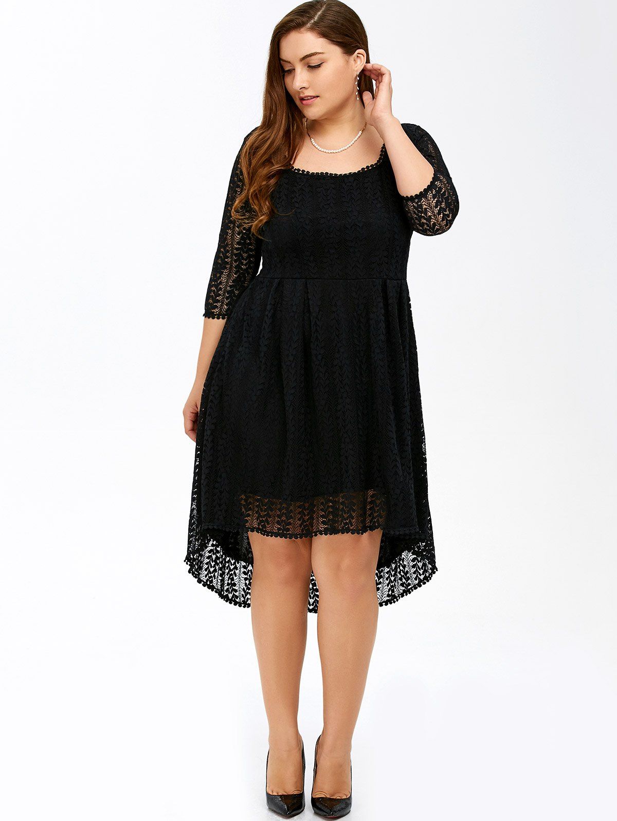 Plus size high low dresses