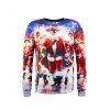 Sweat-shirt de Noël Imprimé 3D à Manches Longues - multicolore 2XL