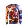 Sweat-shirt  à Col Rond et Imprimé de Noël - multicolore XL