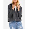 Oreilles Hooded Bomber Jacket - Gris ONE SIZE
