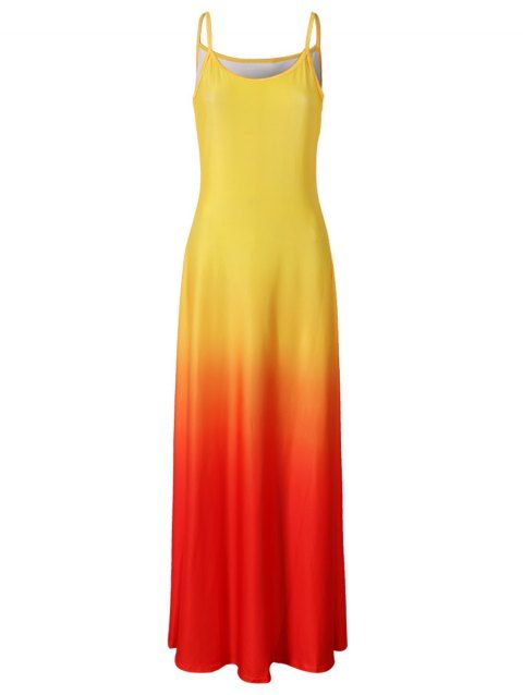 Yellow Cocktail Dress Ombre