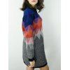Robe chandail en tricot argyle - coloré ONE SIZE