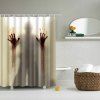 Rideau imperméable d'ombre effrayante de Salle de bains - Beige M