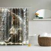 3D Elephant Pattern Bathroom Waterproof Shower Curtain - COLORMIX L