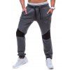 Pantalon de Jogger Sportif Taille à Corde - gris foncé 2XL