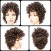 Shaggy Curly Brown Curly synthétique Trendy femmes s 'capless perruque - Brun 
