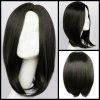 Medium Straight Side Parting perruque synthétique - Noir 