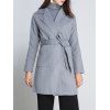 Manteau en cachemire avec col  roulé - Gris S