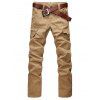 Pantalon cargo à jambe droit zippé avec poches - Terreux 34