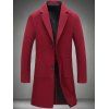 Manteau en laine avec poches et deux boutons - Bourgogne M