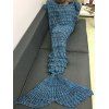 Couverture tricotée en queue à écailles de sirène - Royal 