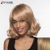 Siv Cheveux courts Side Bang Bouclés Fascinant perruque de cheveux humains - Brun d'Or avec Blonde 