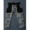 Pantalon décontracté imprimé de motifs géométriques pour garçons - Noir 150