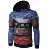 Père Noël et Maison Imprimer Sweatshirt à capuche - multicolore 2XL