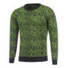Col rond manches longues Pull Texture - Vert 3XL