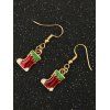 Boucles d'oreilles en bottes de Noël - d'or 