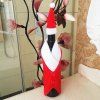 Paillon de bouteilles de vin de décor de table en vêtements du Père Noël - Rouge et Blanc 