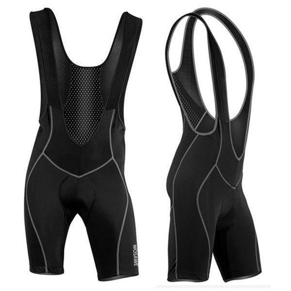 

Men's High Quality Breathable 3D Cushion Pad Cycling Bib Shorts, Black