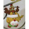 Elk cadeau de Noël Doll Pendentif Arbre de Noël Décoration - Jaune 