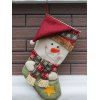Chaussette décorative à cadeaux pour Enfants avec motif bonhomme de neige de Noël - multicolore 