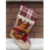 Motif d'arbre de Noël Décor Elk Enfants Sock Cadeau - multicolore 