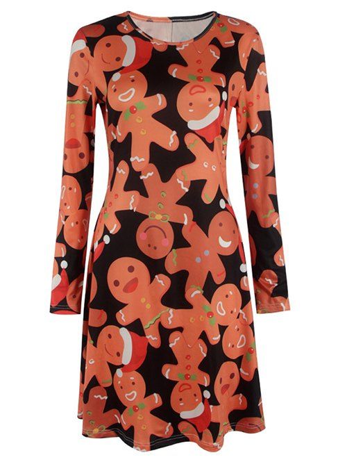 

Knee Length Christmas Dress, Orange