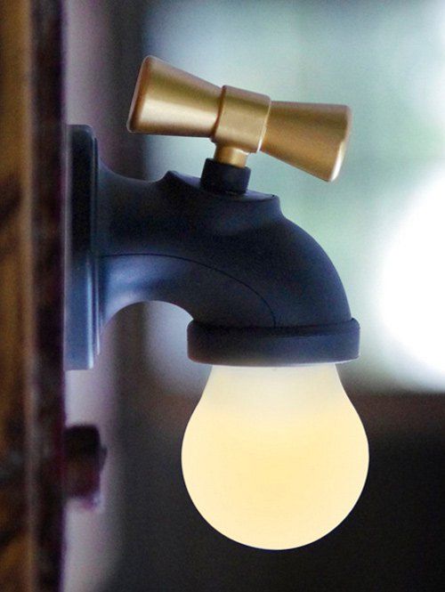 

Creative Faucet Sound Controller LED Night Light, Black