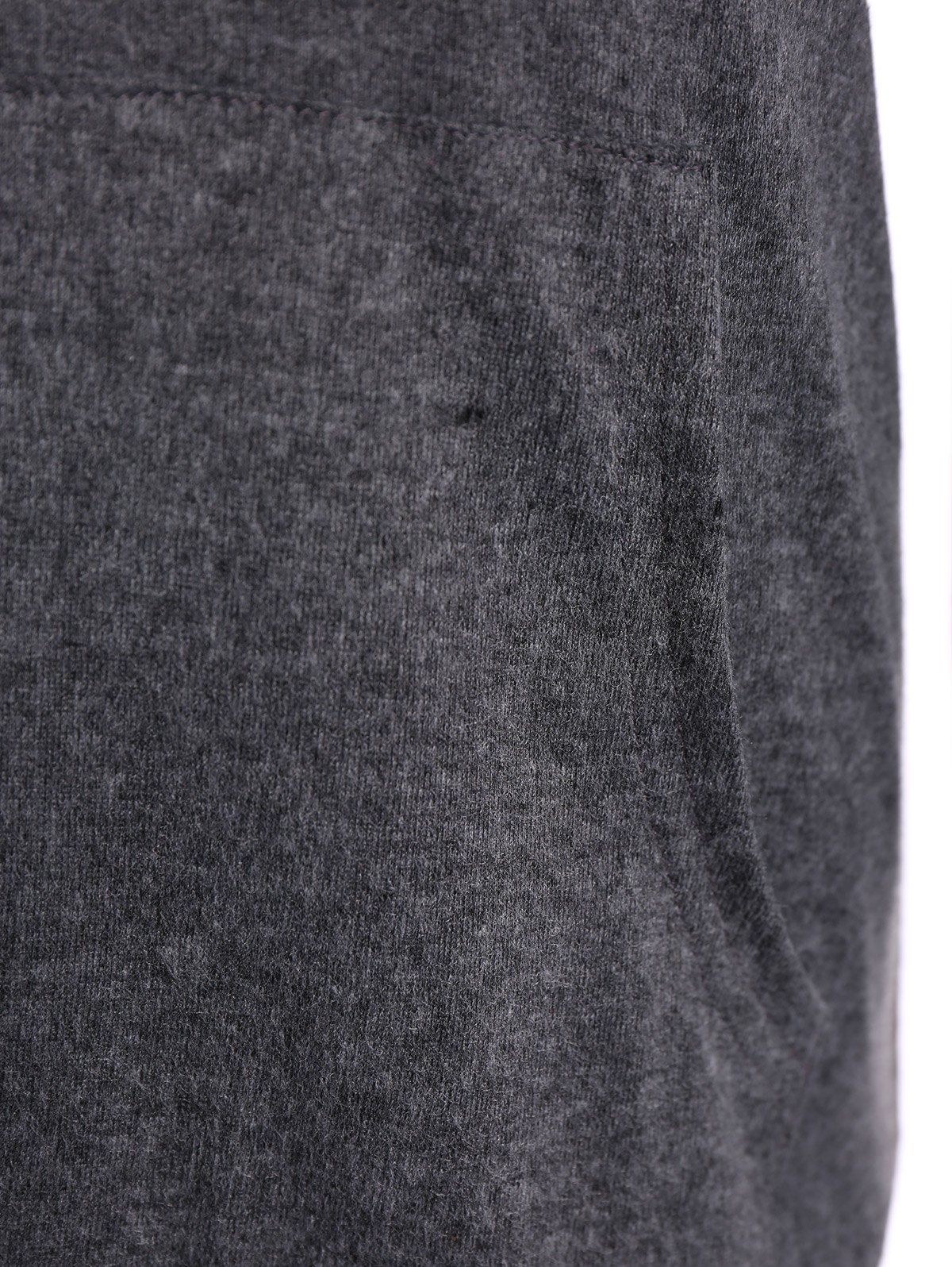 2018 Kangaroo Pocket Pullover Drawstring Hoodie GRAY S In Sweatshirts ...