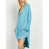 Robe High-low  volante a manches longues - Pers 2XL