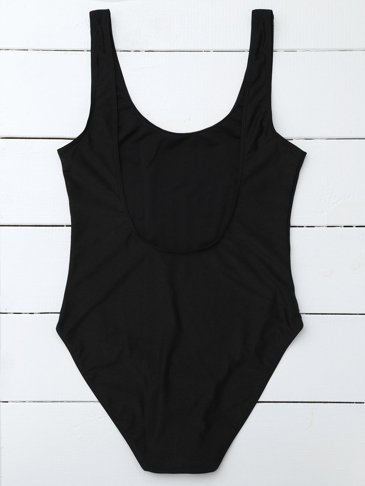 2018 If Lost Letter Unlined One Piece Swimsuit BLACK M In One-Pieces ...