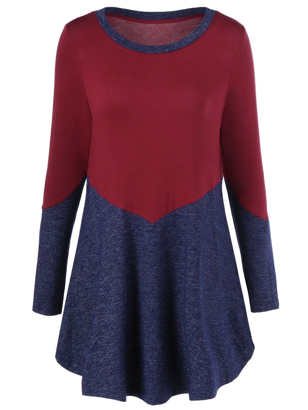 

Patchwork Heather T-Shirt, Red