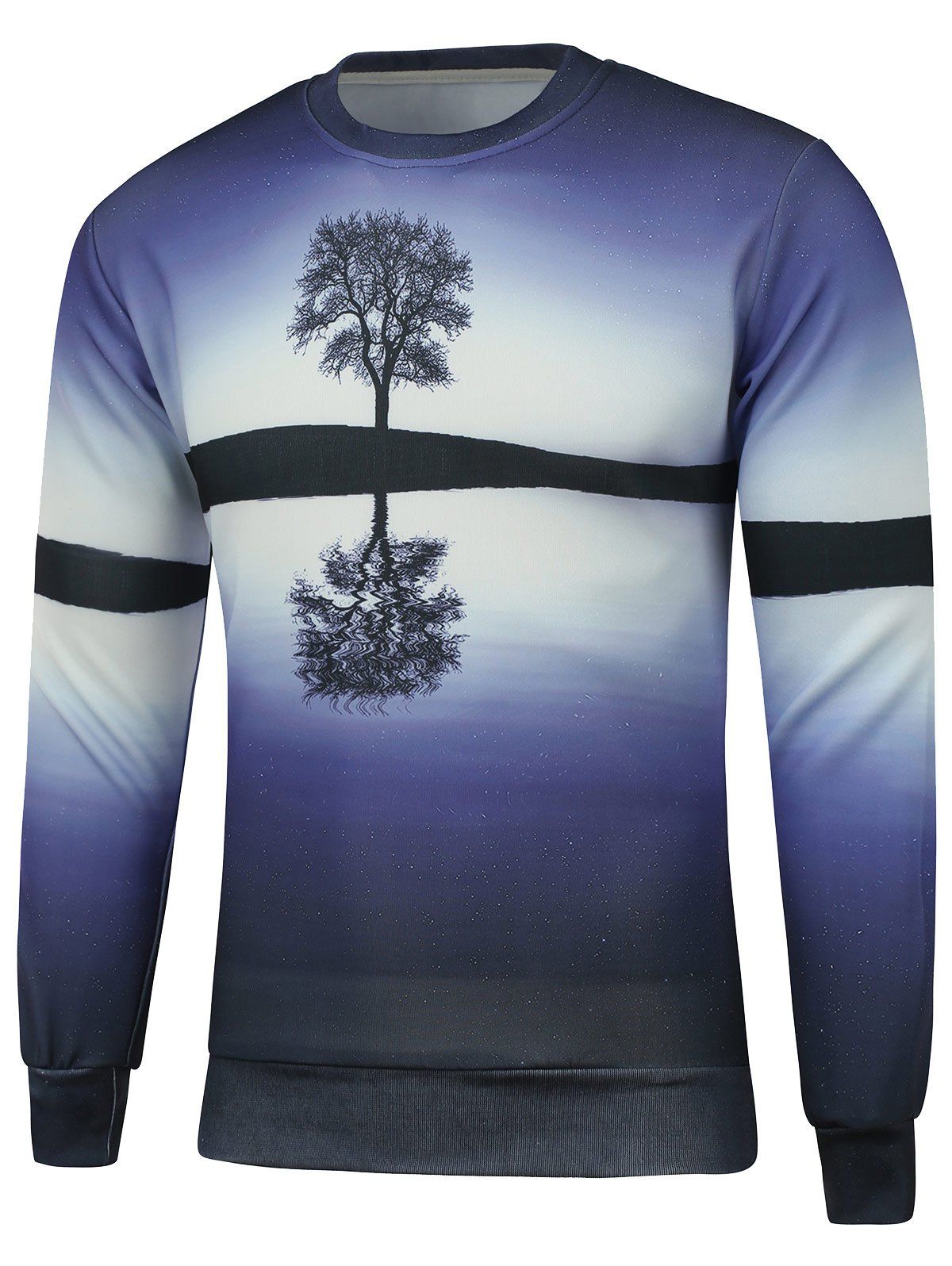 

Crew Neck Tree 3D Printed Sweatshirt, Purple