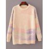 Pullover grande et teint - Rose ONE SIZE