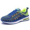 Chaussures de sport respirable color block à lacets - Bleu 37