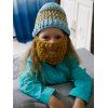 Faux Mustache Masque Chunky Crochet Hat For Kids - Nuageux 