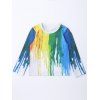 Maillot À manches longues d'aquarelle peinte - multicolore 110
