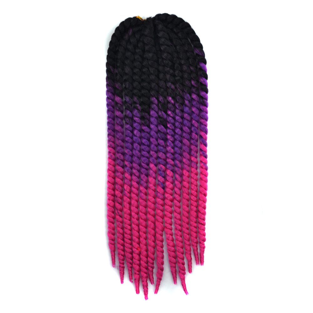 

Faddish Ombre Braids Dreadlock Synthetic Hair Extension, Colormix