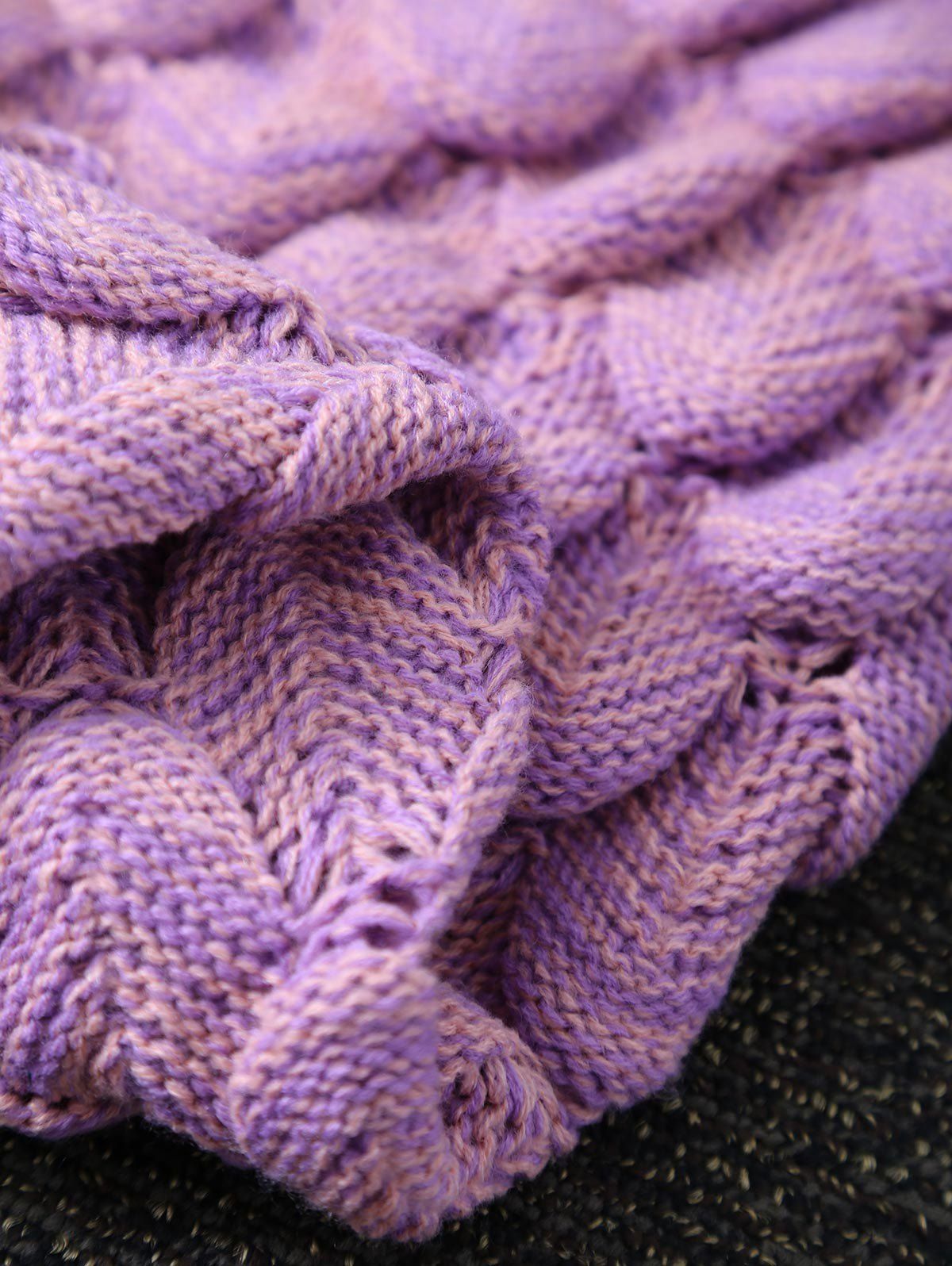 2018 Fish Scale Crochet Knit Long Mermaid Blanket Throw PINK In