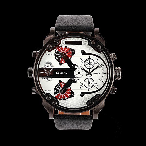 

Big Dial Plate Quartz Wrist Watch, White