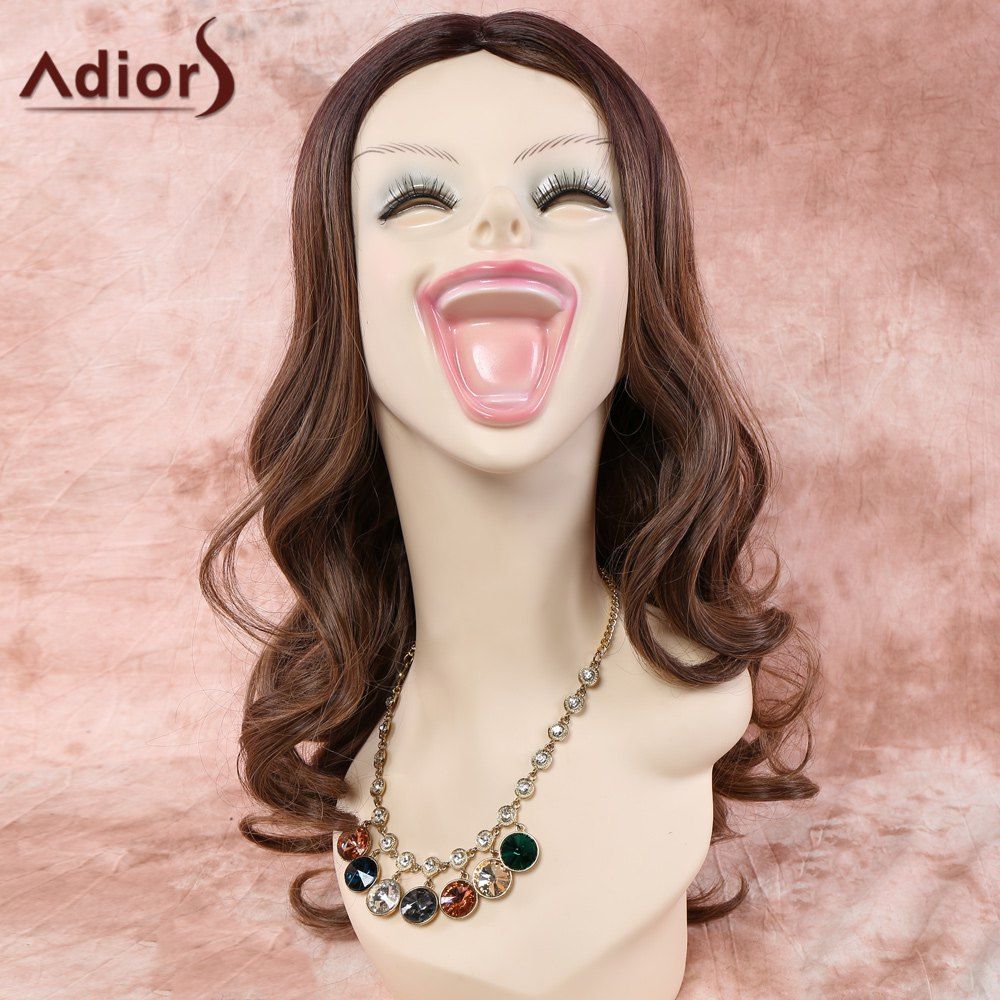 

Long Brown Colormix Wavy Synthetic Wig