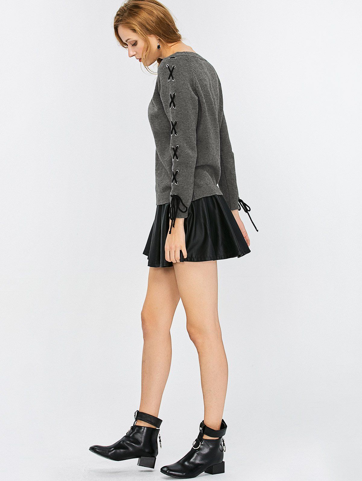 crew neck sweater outfits