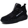 Chaussures Athlétique Tissu Extensible à Lacet - Noir 40