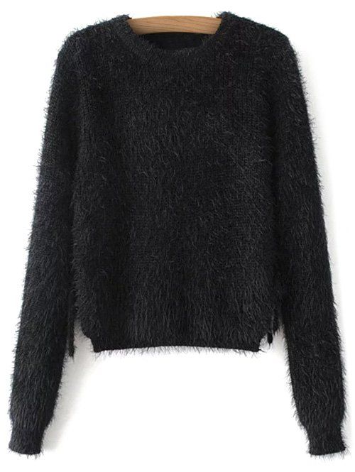Lace Up Fuzzy Pull court - Noir S