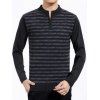 Étoffes Patterned Half Zip Up Sweater - Gris Noir L