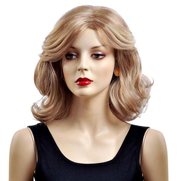  41 OFF 2020 Medium Layered Side Parting Shaggy Wavy Bob 